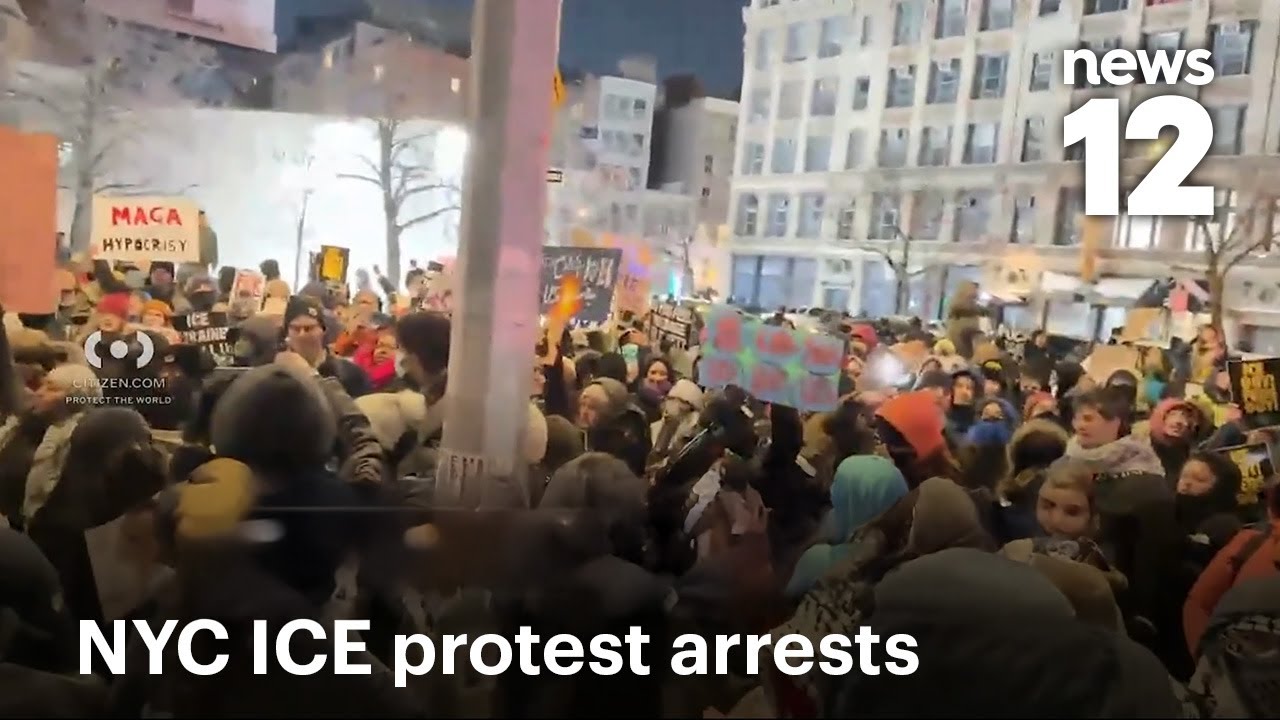 64 человека арестованы после протестов против ICE в Манхэттене | News 12