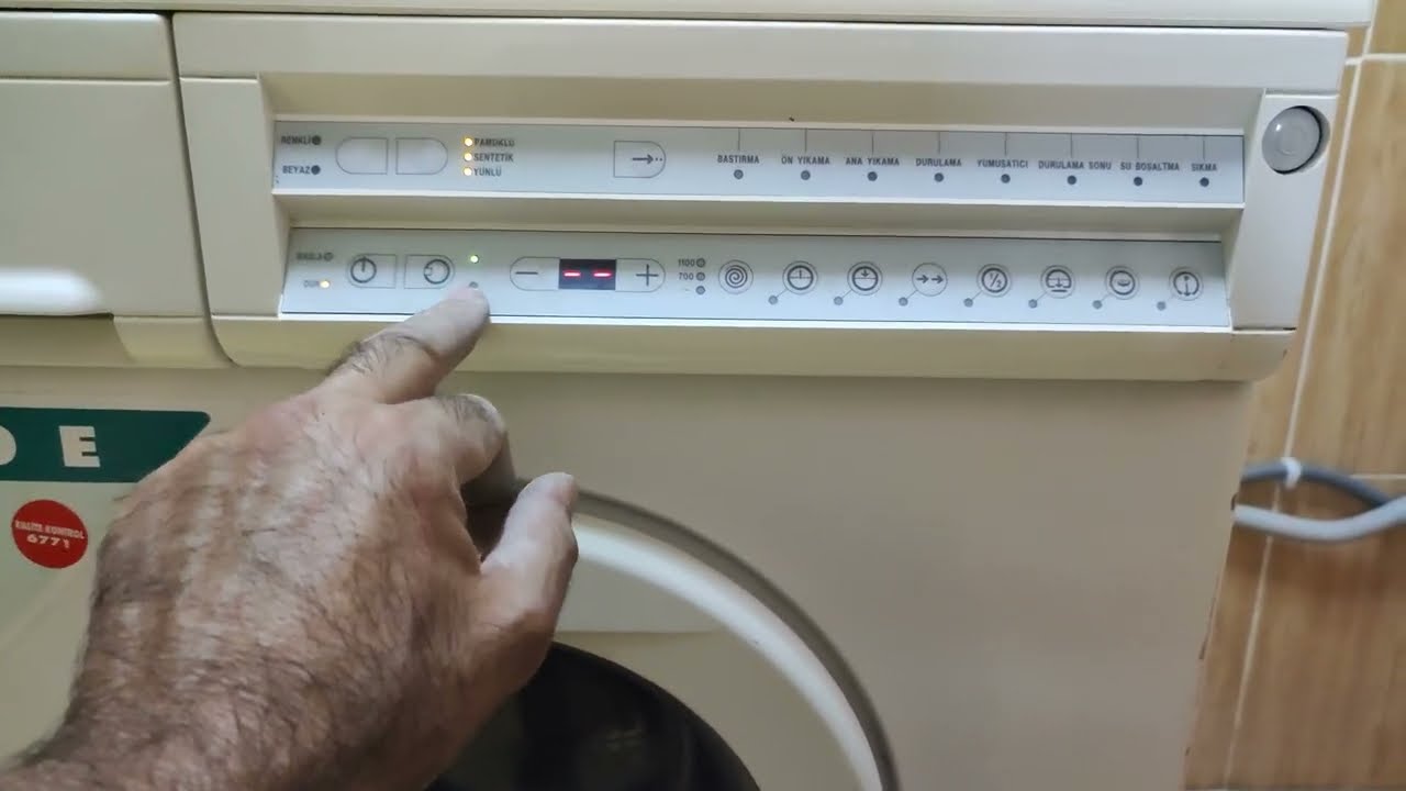 Arçelik 5500 çamaşır makinası nasıl çalışır.