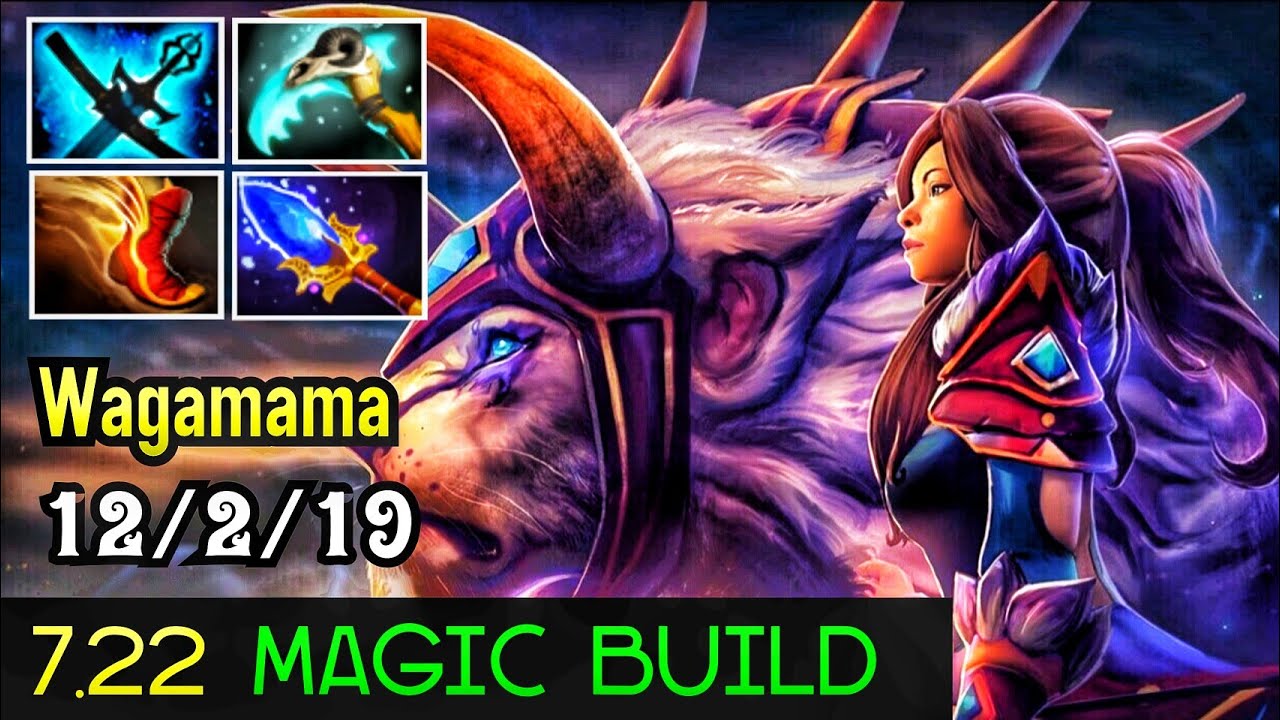 Mirana MidLane - 15Min First Item Aghanims Scepter Forgotten Meta Magic Build by waga 7.22 Dota 2