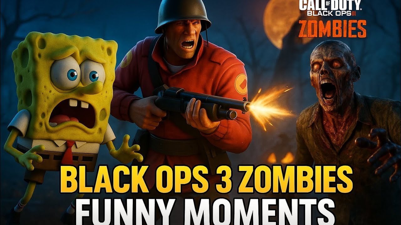 “TF2 + SpongeBob in BO3 Zombies'' = PURE CHAOS