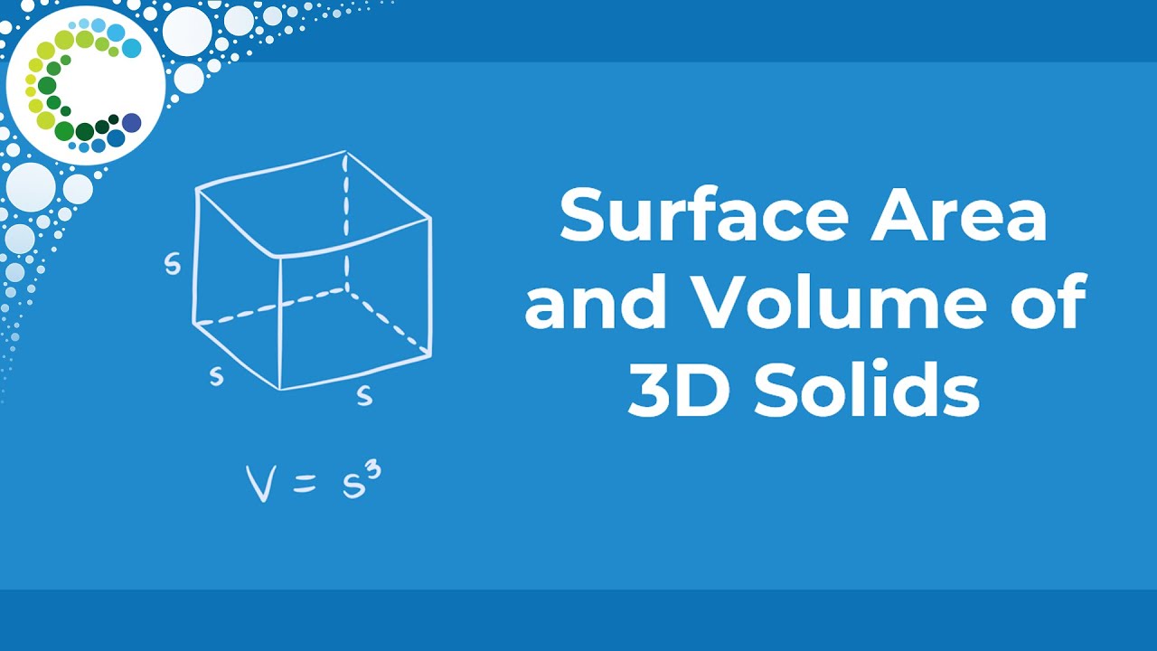 Surface Area and Volume of 3D solids