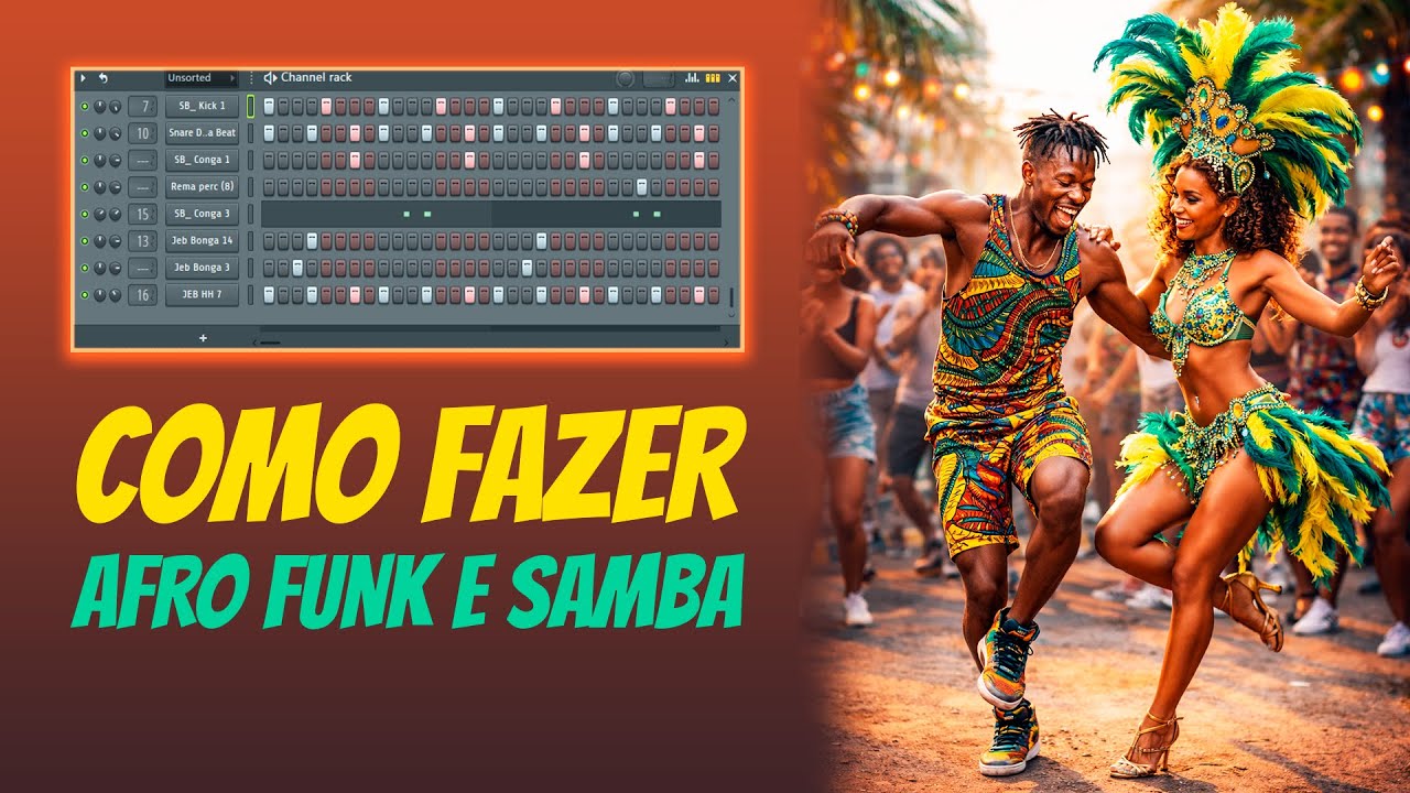 Como Fazer Beat De Afro Funk & Samba, Angola / Brasil  FL Studio 2026