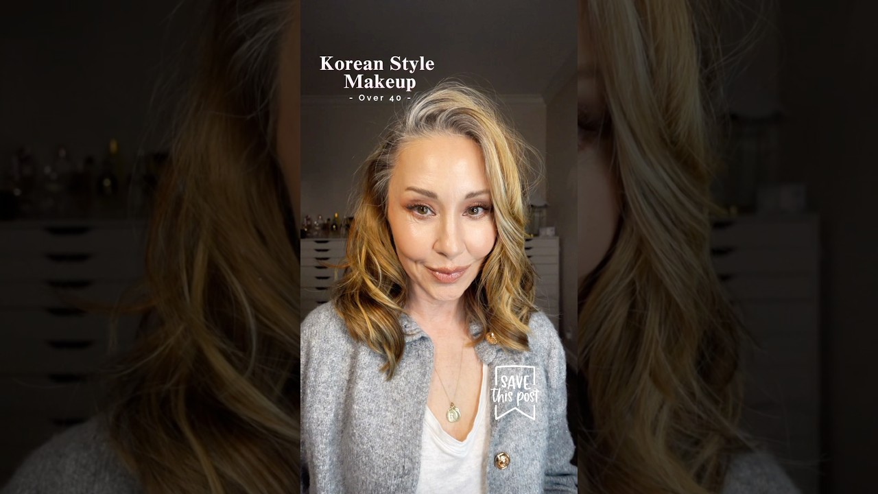 Макияж в корейском стиле для тех, кому за 40 #promua #koreanmakeup #howtolookyounger