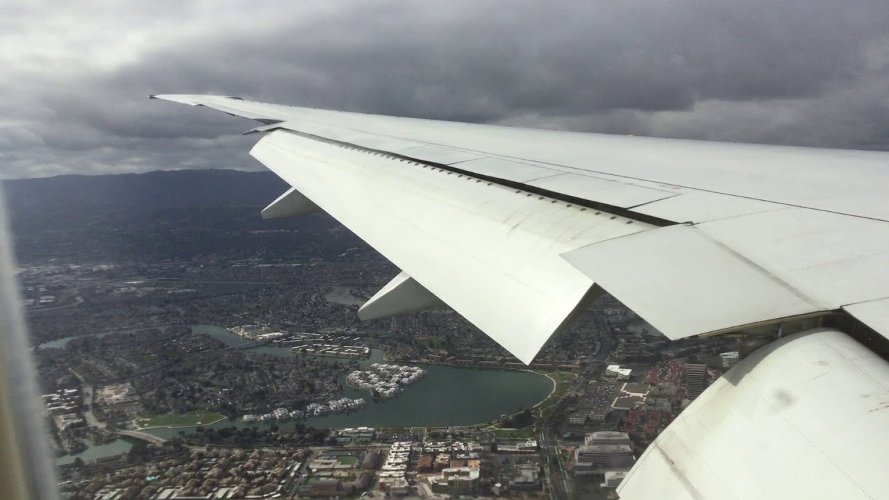Cathay Pacific Boeing 777-300ER landing at San Francisco (2019 Version)