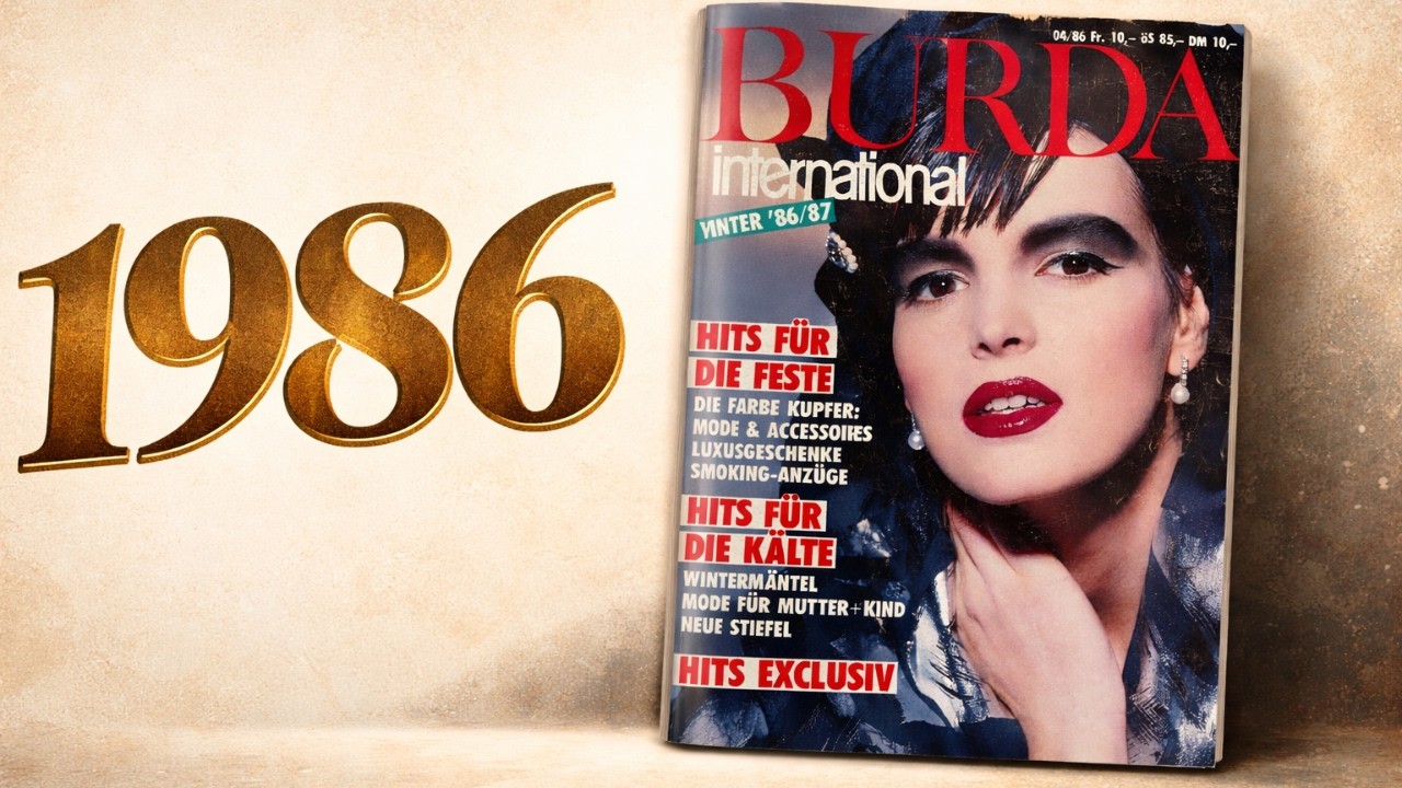 Burda International 1986 | Vintage Fashion Magazine