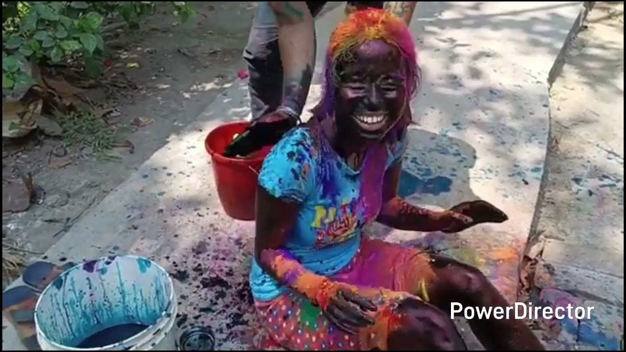 Jija sali aur bhabhi ki Holi putai video part 3 #viralvideo #happyholi #trending #youtube #holi