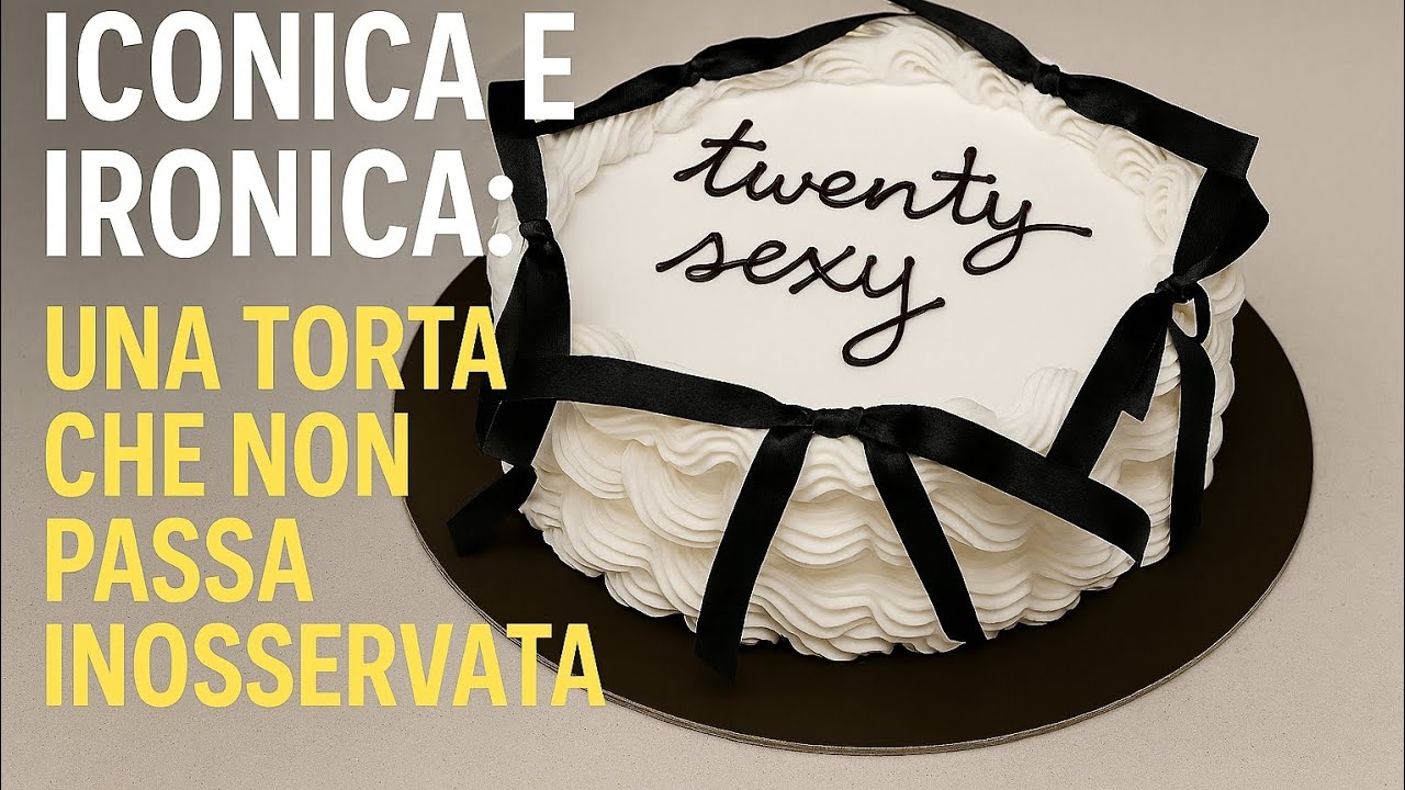 Iconica e ironica: una torta che non passa inosservata