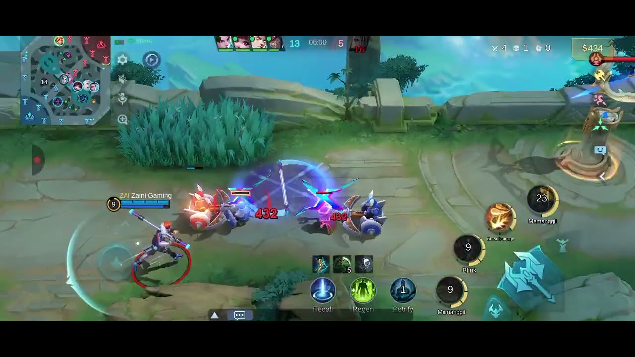 Lagi asik main solo rank di early sampai late game pake Sun🐒