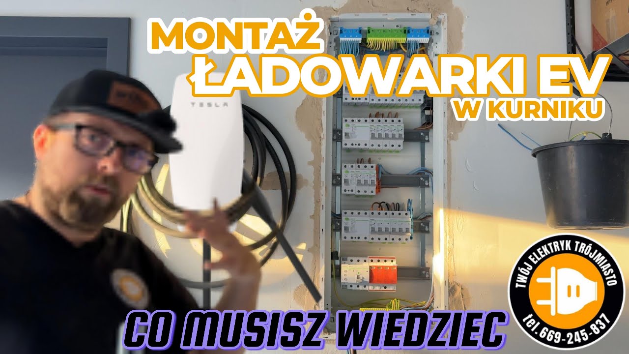 Montaż ładowarki EV w kurniku / szereg&oacute;wce / małym 