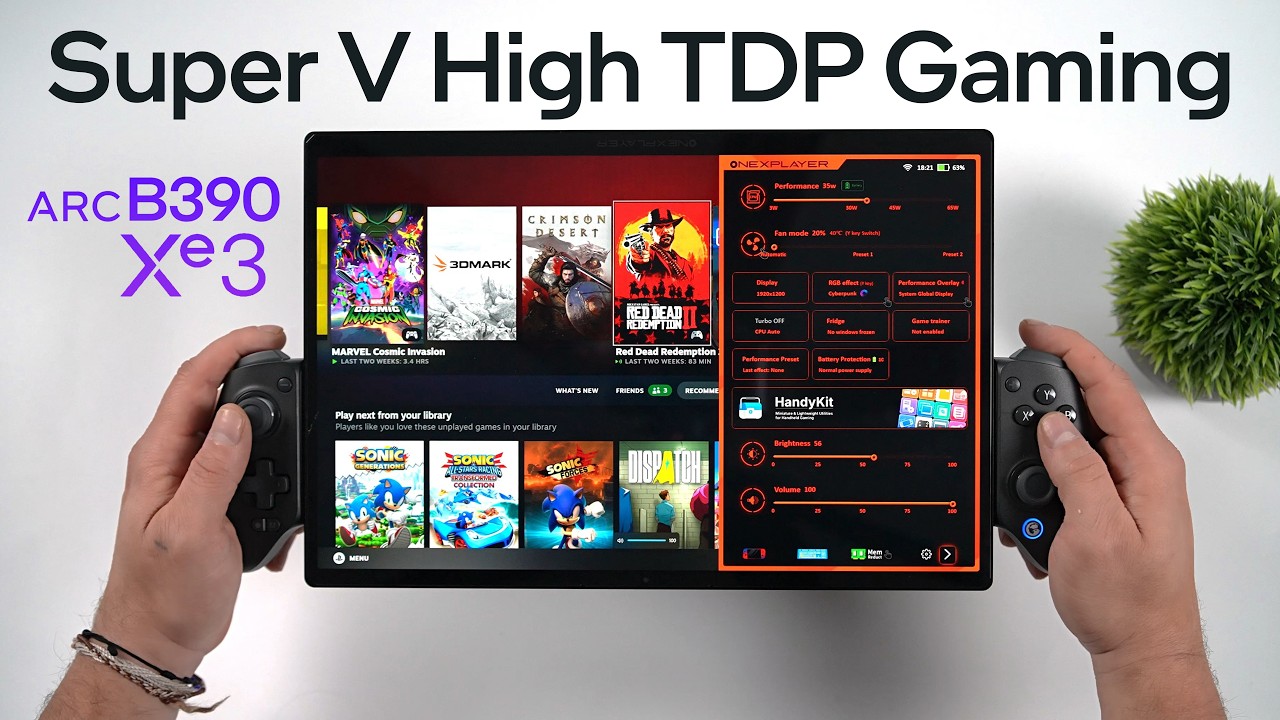 Beyond 1440P Gaming on a Tablet! Intel ARC B390 OneXPlayer Super V Tested