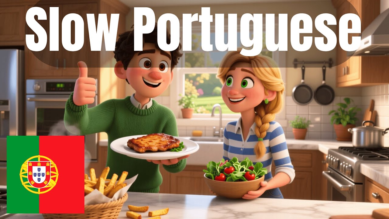 Portuguese Listening Practice: A Couple Decides What to Cook