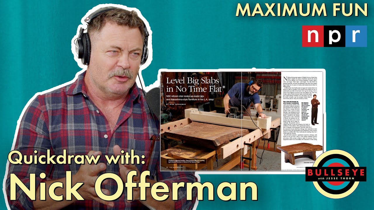 Quick questions on Quickdraw with Nick Offerman - Bullseye with Jesse Thorn