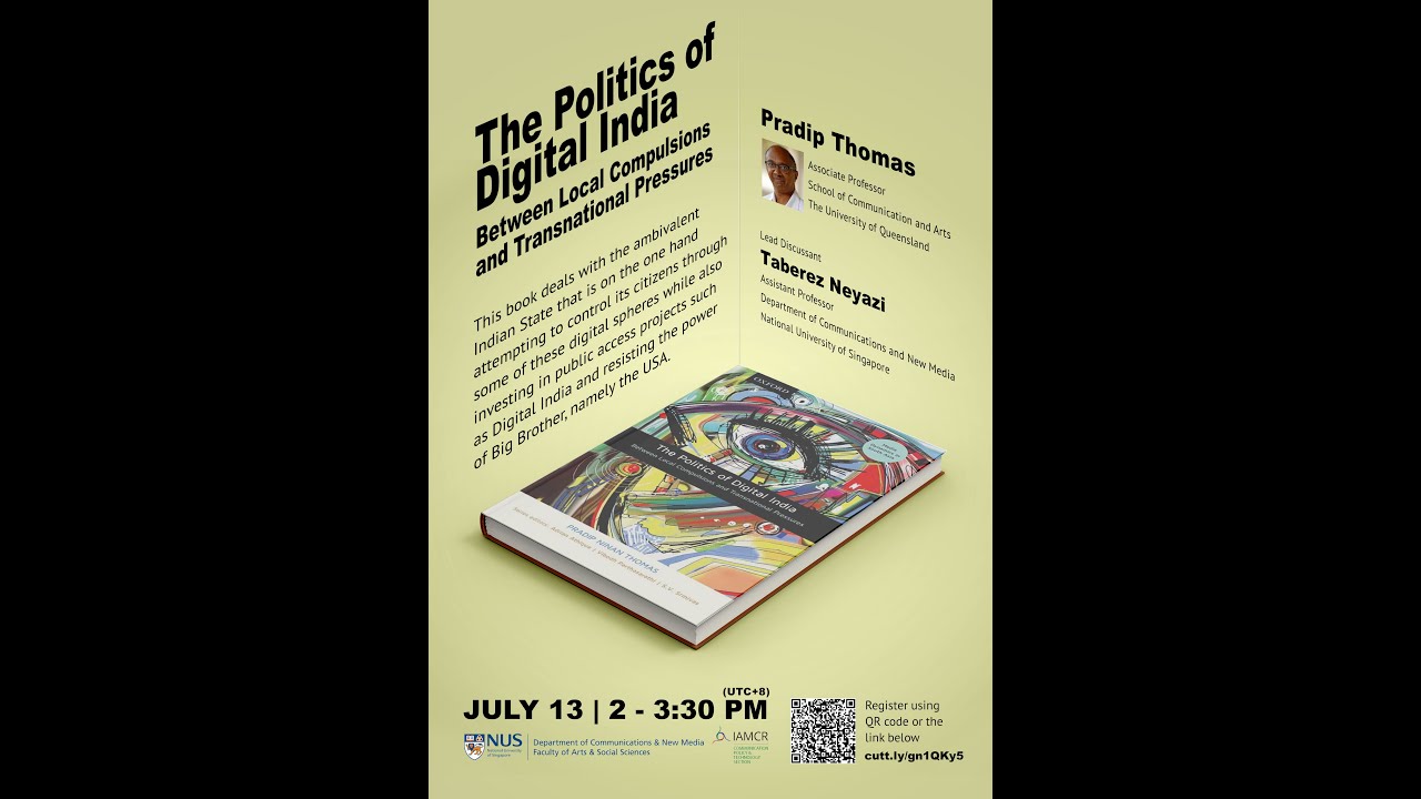 Book Talk with Pradip Thomas on The Politics of Digital India