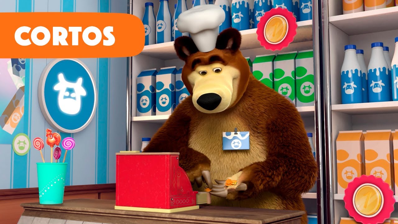 Masha y el Oso: Cortos 👧🐻 Nuevo cap&iacute;tulo 💥 Tienda de l&aacute;cteos🥛 (Cap&iacute;tulo 7)