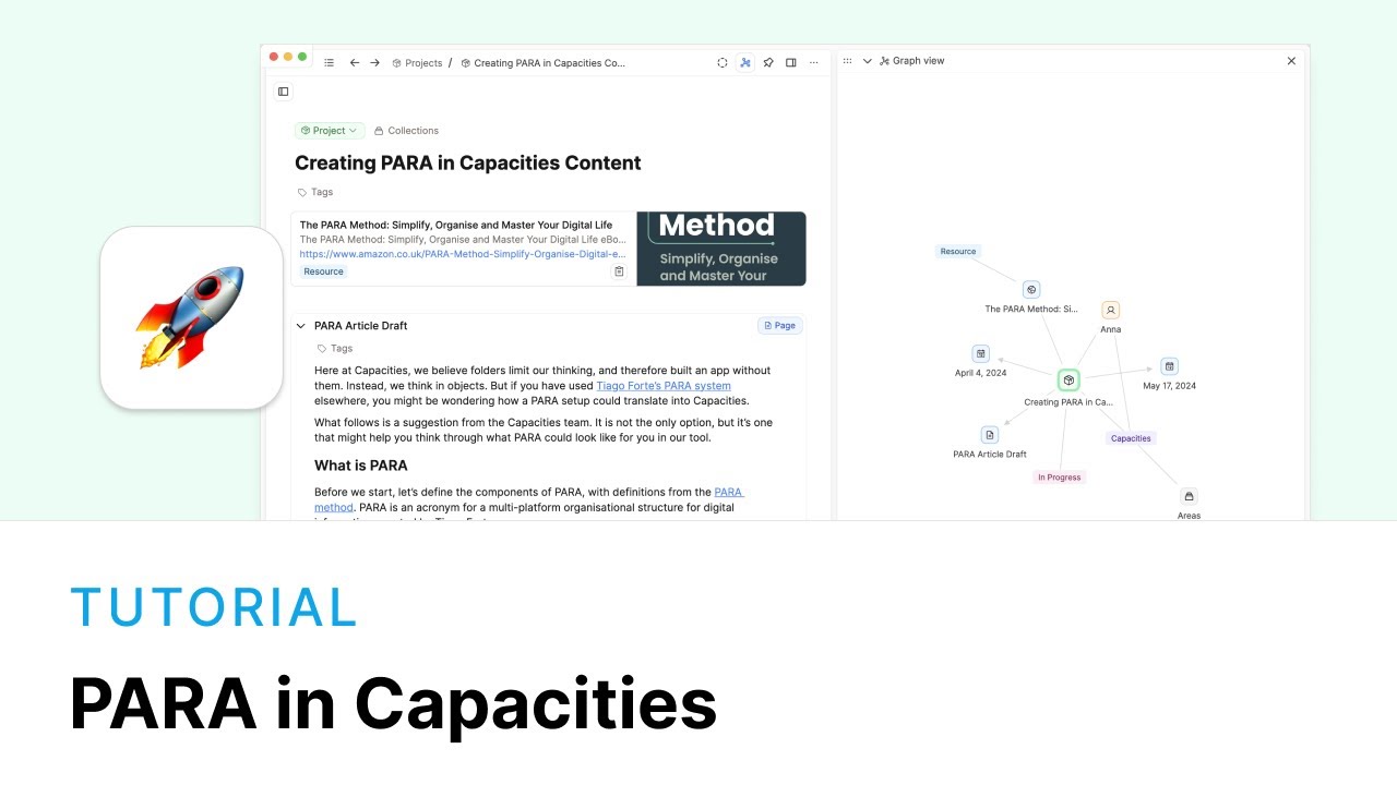 How to Set Up PARA in Capacities