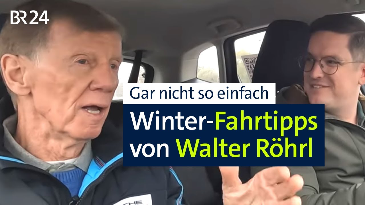 Rutschige Straßen? Der frühere Rallyefahrer Walter Röhrl gibt uns Tipps | Abendschau | BR24