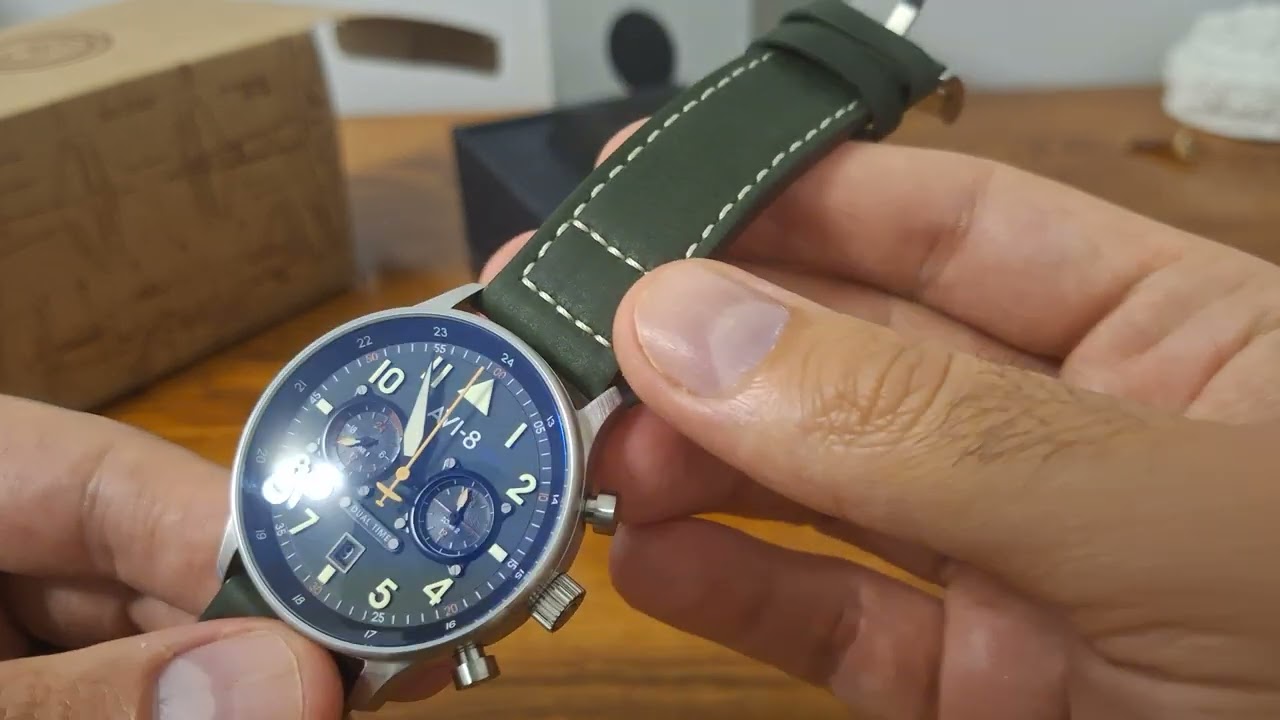 AVI-8 Hawker Hurricane Carey Dual Time İnceleme ⏱️ - AV-4088-02 @AVI8UKWATCHES