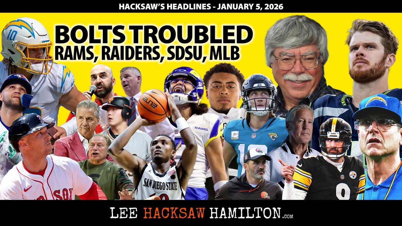Bolts Troubled, NFL Black Friday, NCAA QB Derby, Aztecs Transfers, MLB Free Agency, SDSU Hoops
