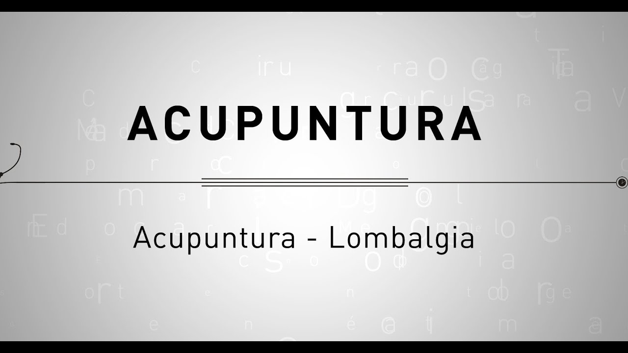 Acupuntura -  Lombalgia