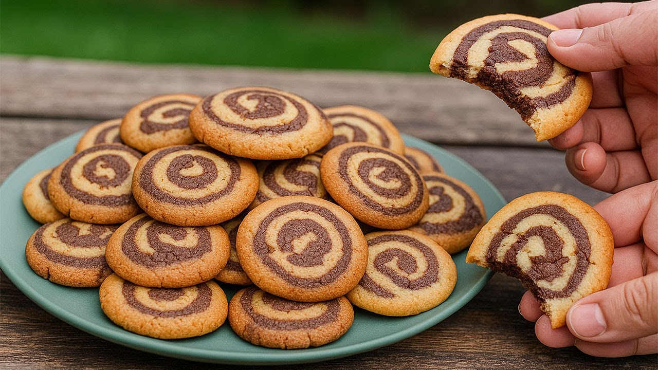 Swirl Cookies Recipe | No Egg Cookies Recipe | Choco Vanilla Cookies Recipe | Yummy