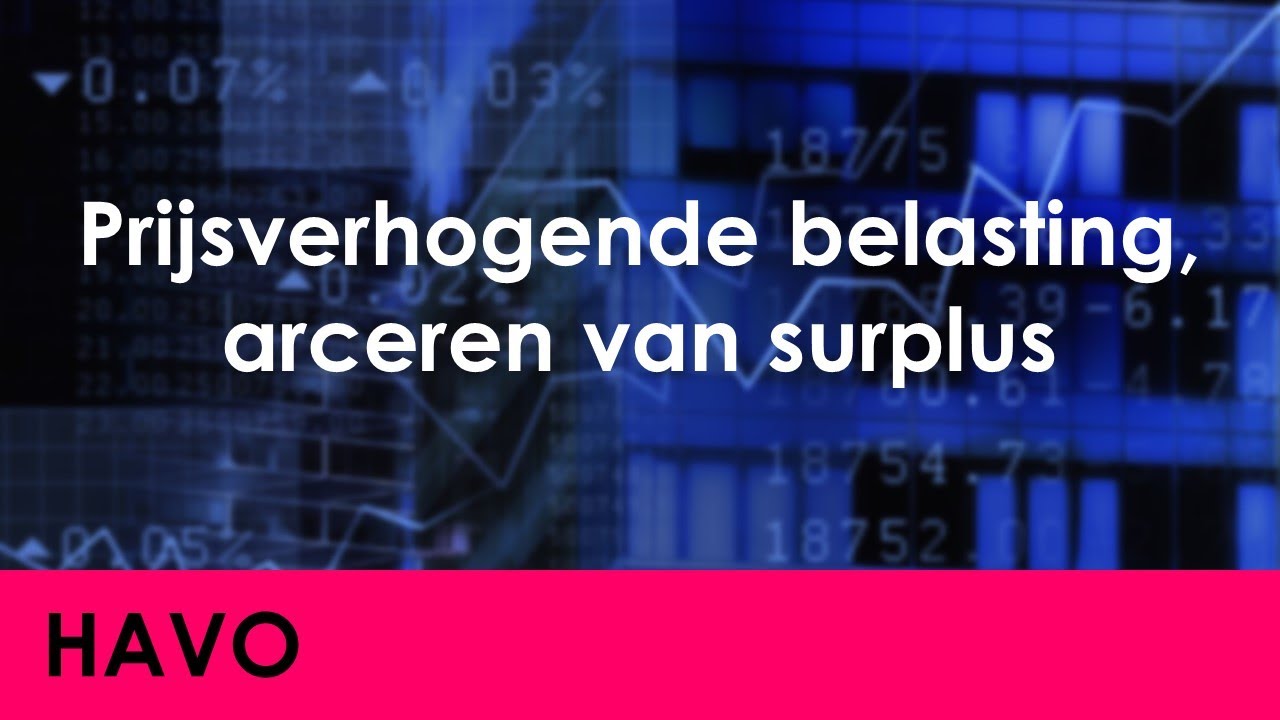 Prijsverhogende belasting, arceren van surplus - Economie voor havo - Markt & Overheid