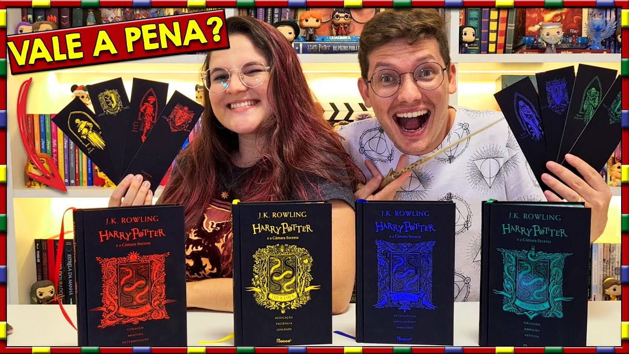 REVIEW HARRY POTTER E A CÂMARA SECRETA CASAS DE HOGWARTS! 🦁🐍🦅🦡
