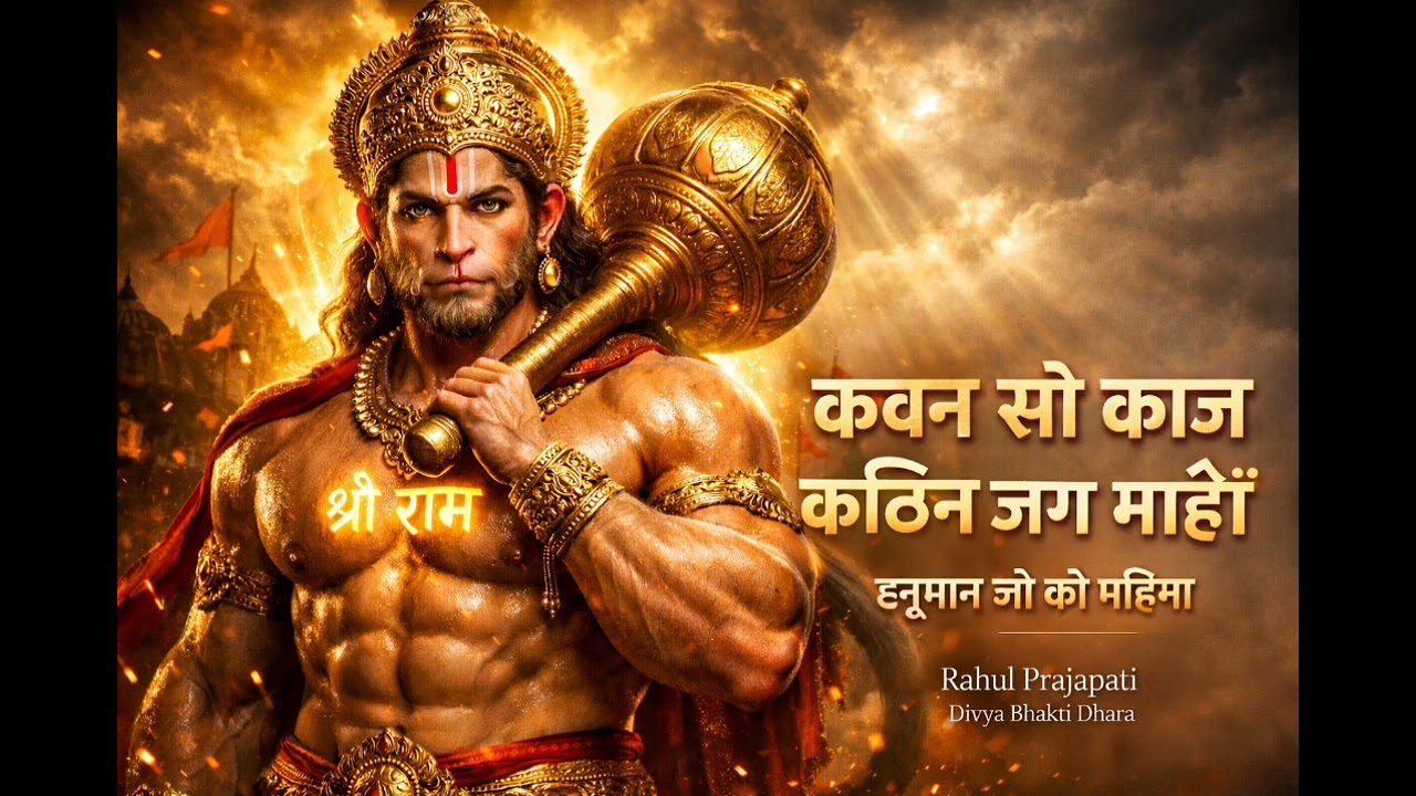 Ïकवन सो काज कठिन जग माहीं 🙏 | Powerful Hanuman Bhakti Song | Veer Bajrangbali | Divya Bhakti Dhara