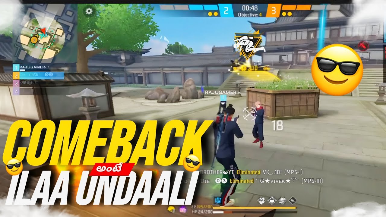 Comeback Ante Ilaa Undaali 😎🔥 Opposite Players was Shocked 🤯😳 -Freefire Telugu -RajuTeluguGaming 