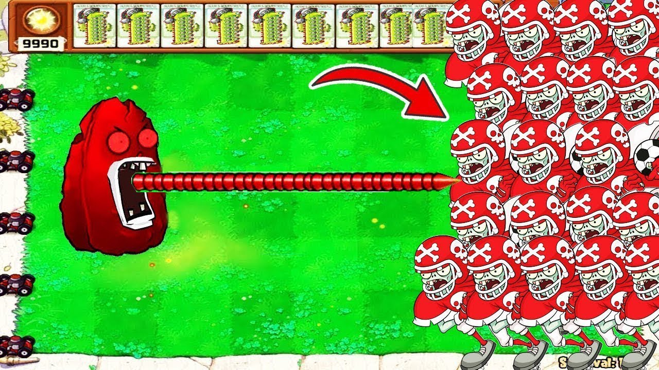 1 Cactus Tall Nut vs 999  Football Zombies vs All Zombies PVZ