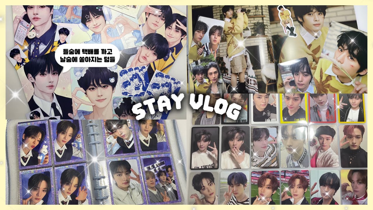 [Stay Vlog] 4월간의 스키즈 덕질일기 | 반택깡 | 준등기깡 | 택배깡 모음 | 포카마켓 | 고교데뷔 멍빵냥 | 스키즈 포토이즘 | 스테이 4기 키트 | 믾프