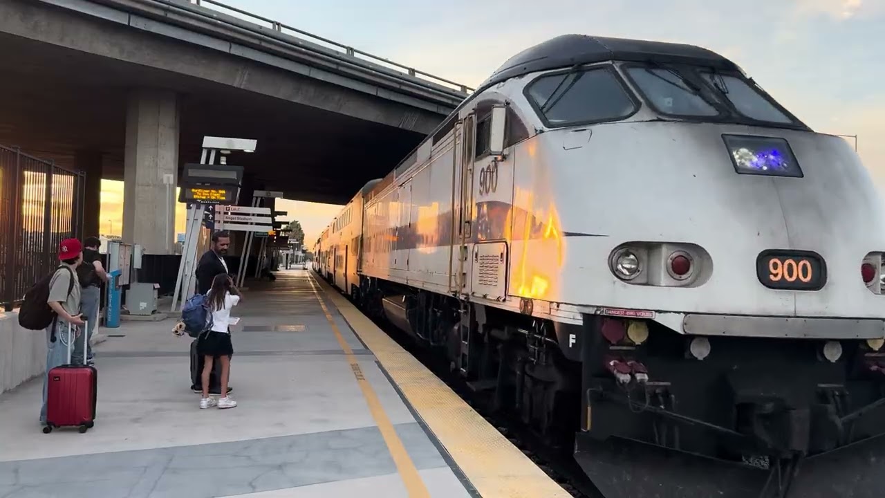 The arrival & departure of metrolink 607 at Anaheim train station ft. metrolink 649 on 3/13/26