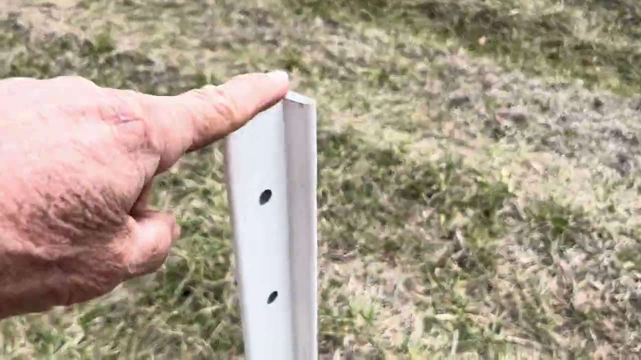 Installing Timeless Fence perimeter posts on our newly purchased farm.