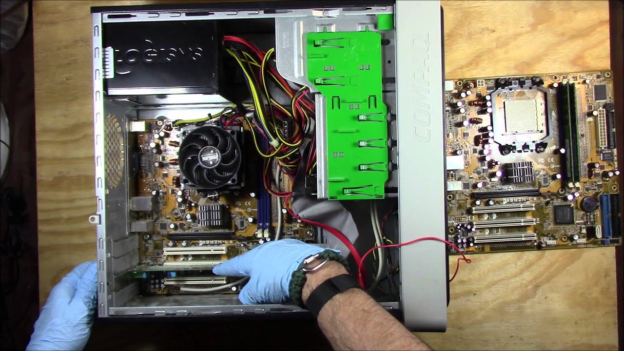 Compaq Pressario SR2034NX Motherboard Removal Replacement And Install Complete