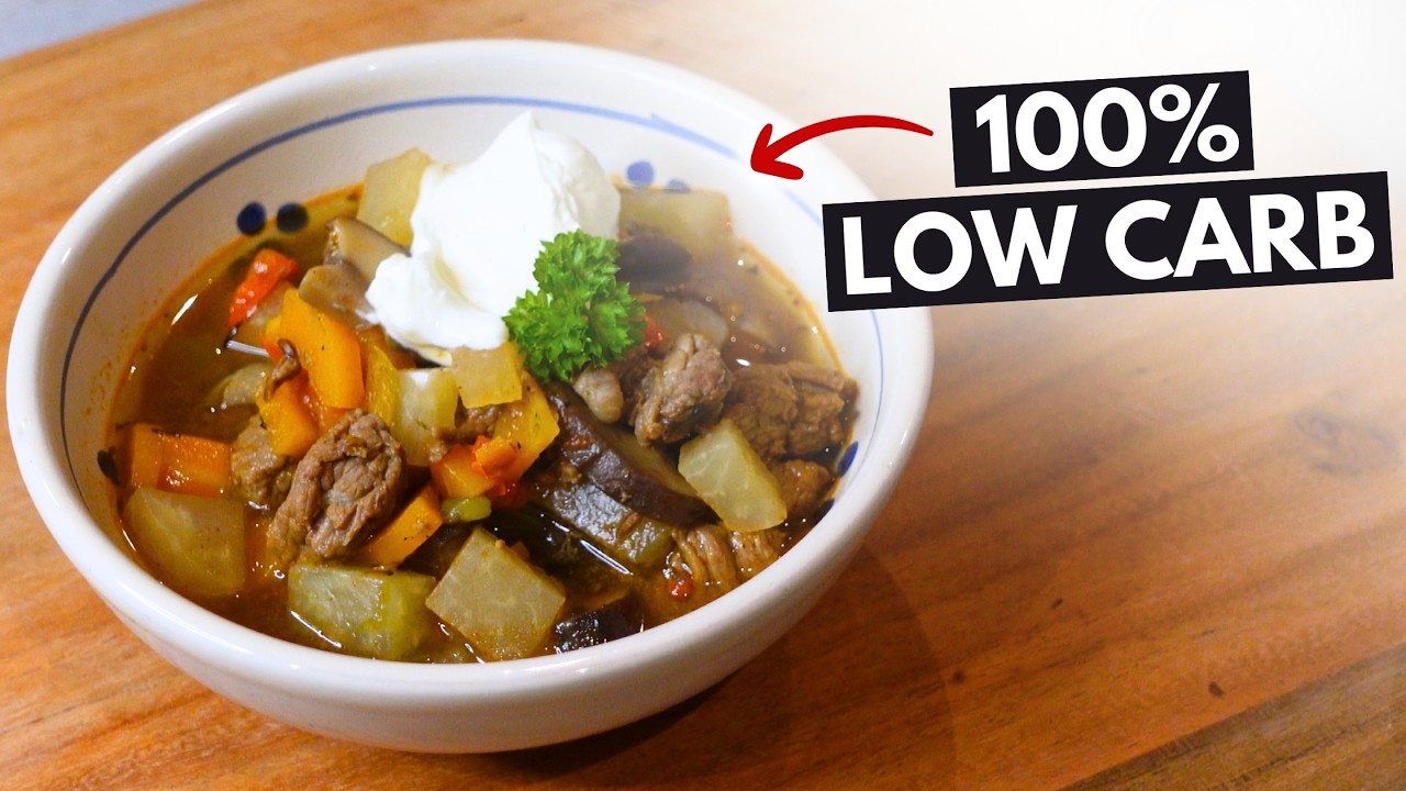 LOW CARB Gulaschsuppe: GESUND & LECKER