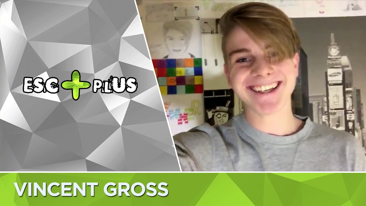 Vincent Gross sends a message for ESC+Plus (Eurovision 2016 Switzerland)