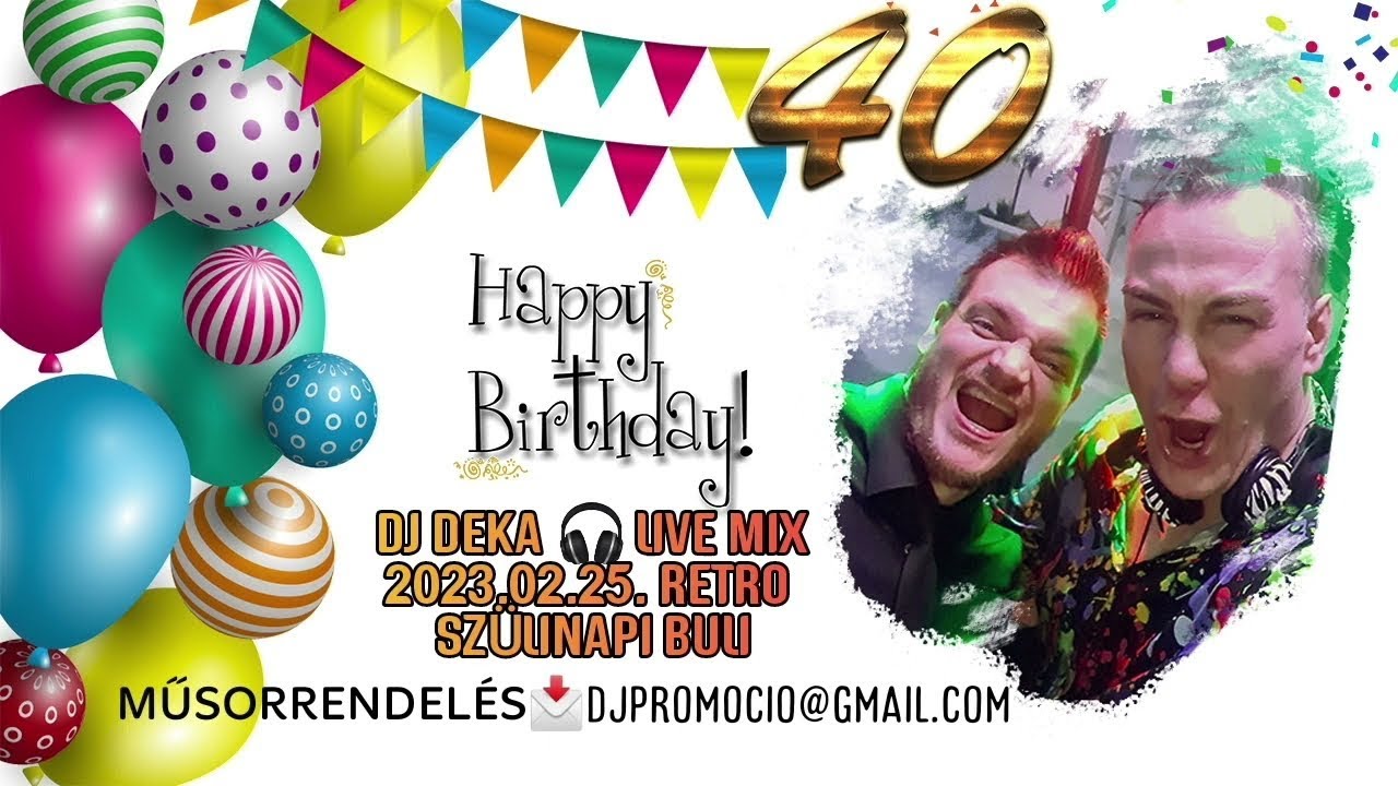 DJ DEKA 🎧 Live Mix 🎧 2023.02.25. Szülinapi Retro Party 🎂 Budapest