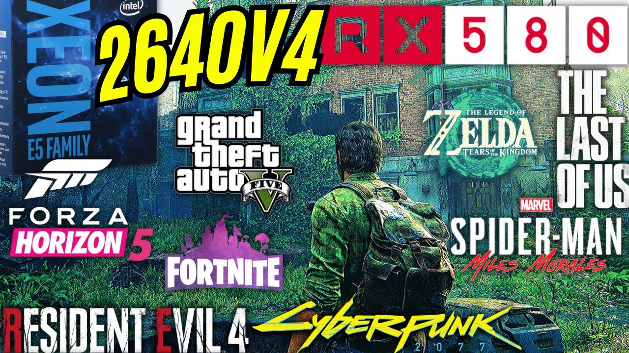 TESTE EM JOGOS RX 580 + XEON E5 2640 v4 EM 2024 PC GAMER BARATO R$1500
