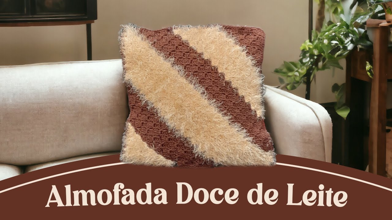 Almofada Doce de Leite em Crochê