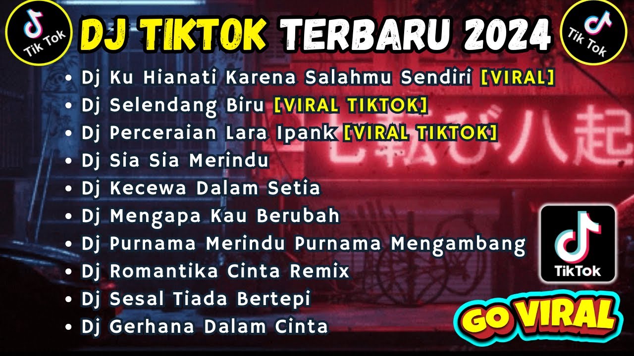 DJ TIKTOK TERBARU 2024 SLOW FULL BASS || DJ KU HIANATI KARENA SALAHMU SENDIRI | DJ SELENDANG BIRU