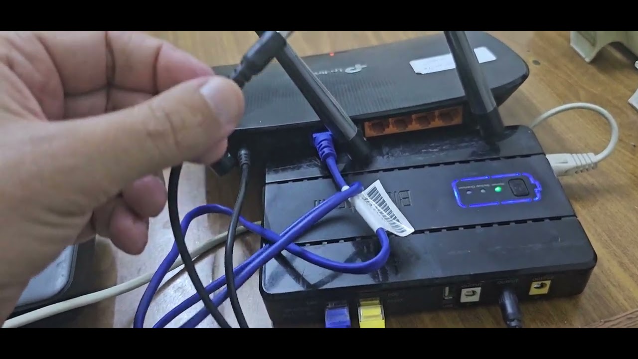 كيف تربط يو بي اس ups للنانو والراوتر او للراوتر الضوئي