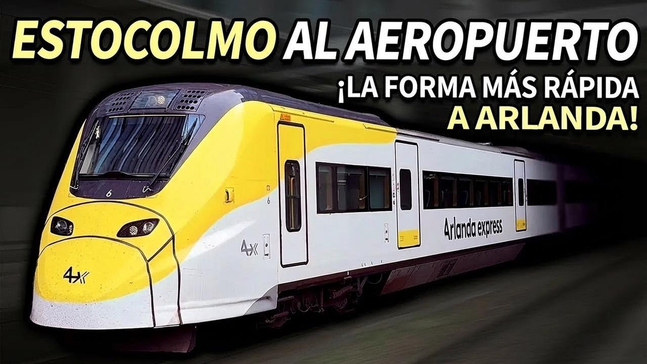 ¡Del centro de Estocolmo al aeropuerto en tren rápido! Así es el Arlanda Express