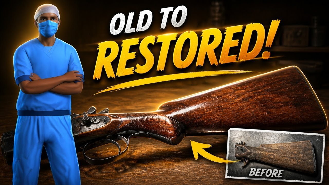 HOW TO RESTORE AND REFINISH A 12 GAUGE DOUBLE BARREL SHOTGUN
