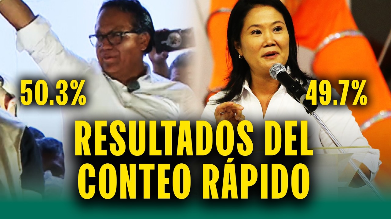 Roberto S&aacute;nchez y Keiko Fujimori empatan otra vez: Conteo r&aacute;pido de Ipsos y Transparencia
