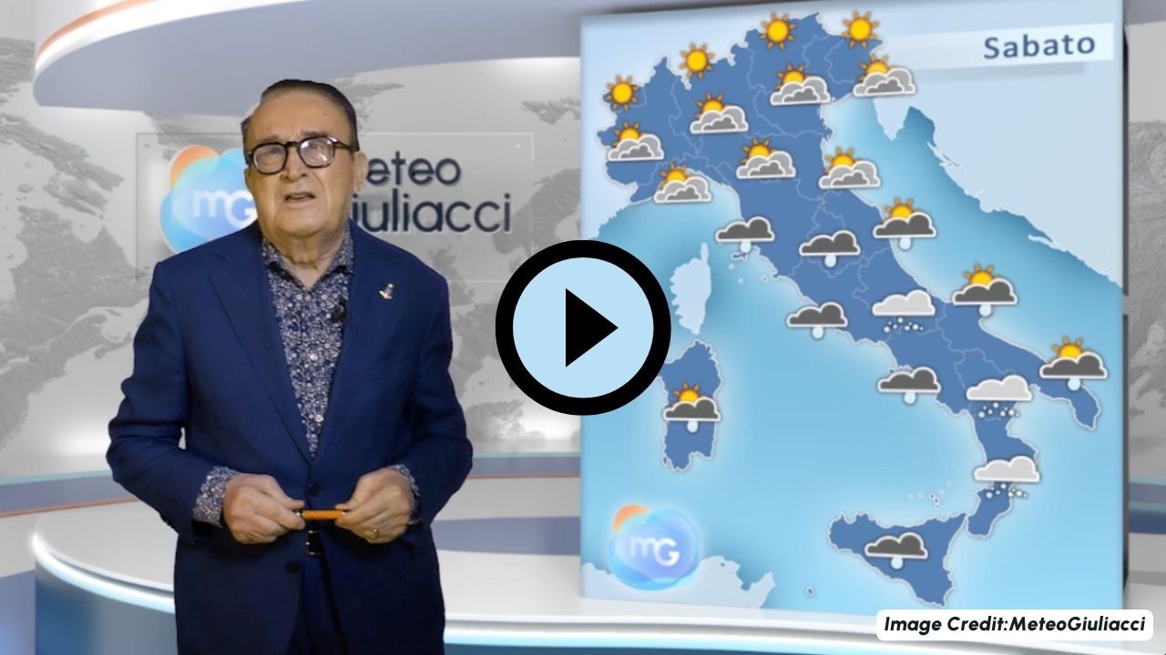 Previsioni meteo per sabato 7 febbraio. Maltempo soprattutto al Centro-Sud