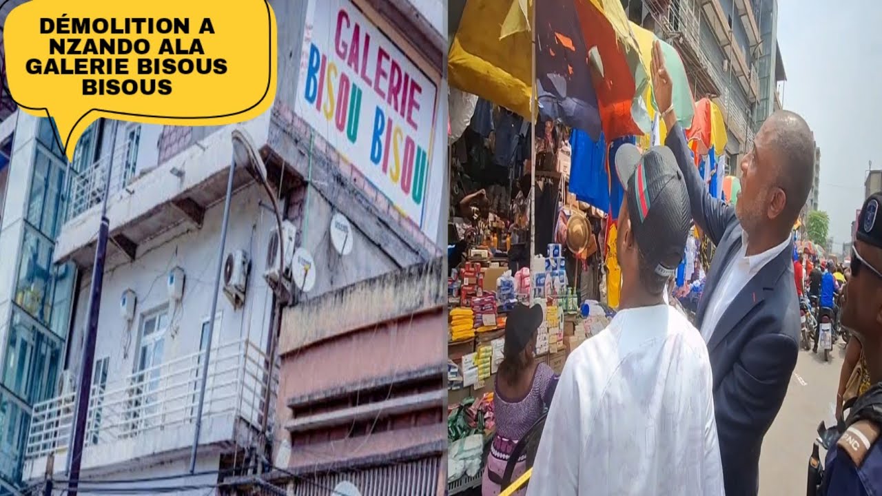 🔵LA DÉMOLITION CHOC A NZANDO ALA GALERIE BISOUS BISOUS LE MNST LÉON MULUMBA NOUS DIT TOUT BOLANDA...