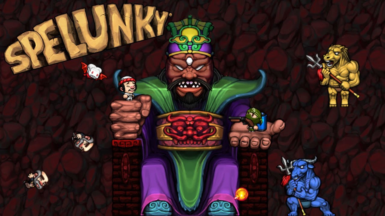 Uma partida inteira até Rei Yama - Spelunky (2013)