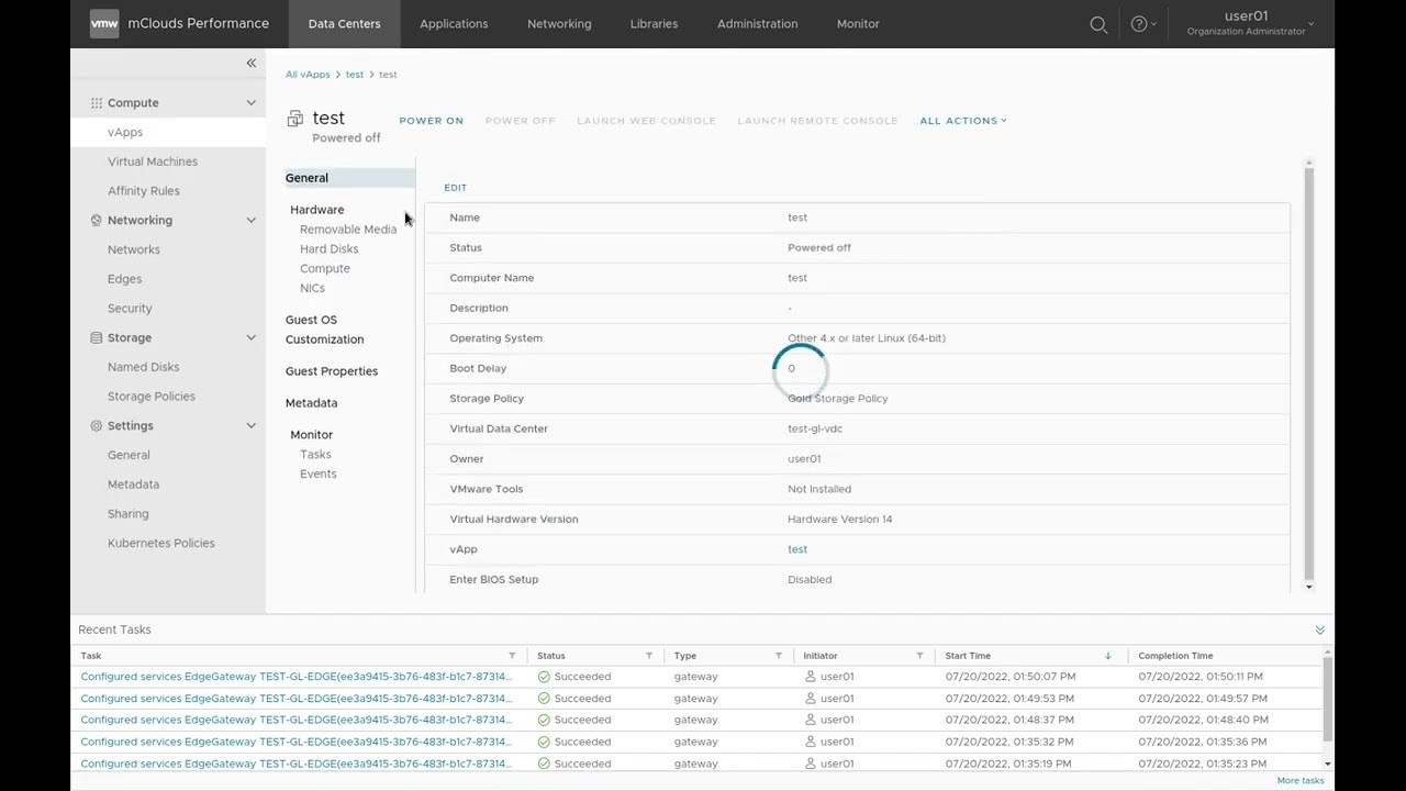 Настройка правил Firewall и DHCP в облачной инфраструктуре vCloud Director