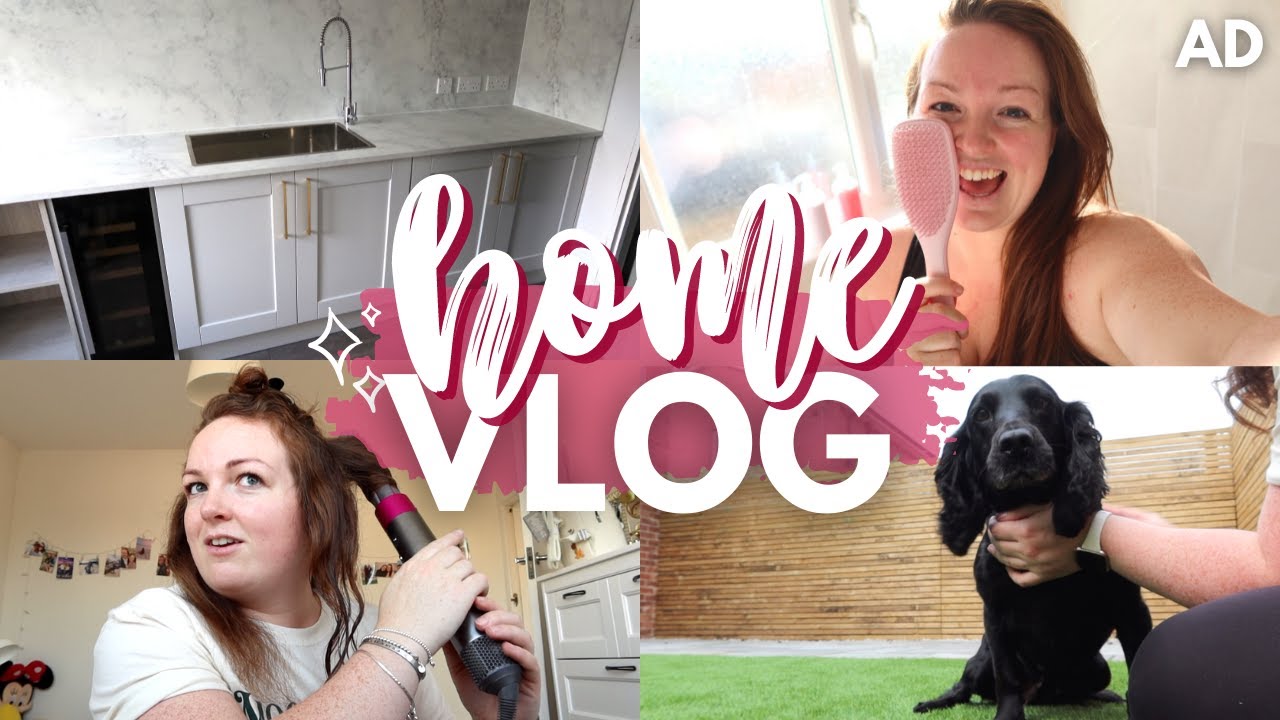 HOME VLOG! 🏡 haircare routine, airwrap update & utility room organisation • finished renovation! AD