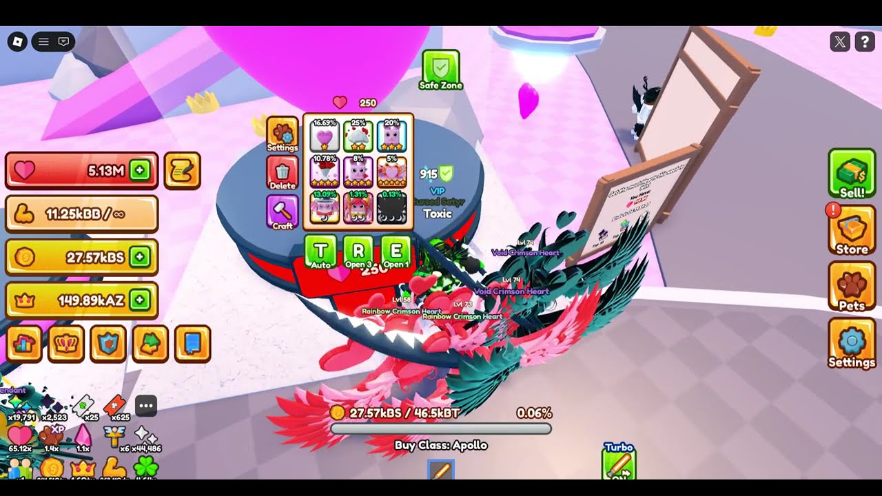 The new Saber Sim update, Valentines part 2