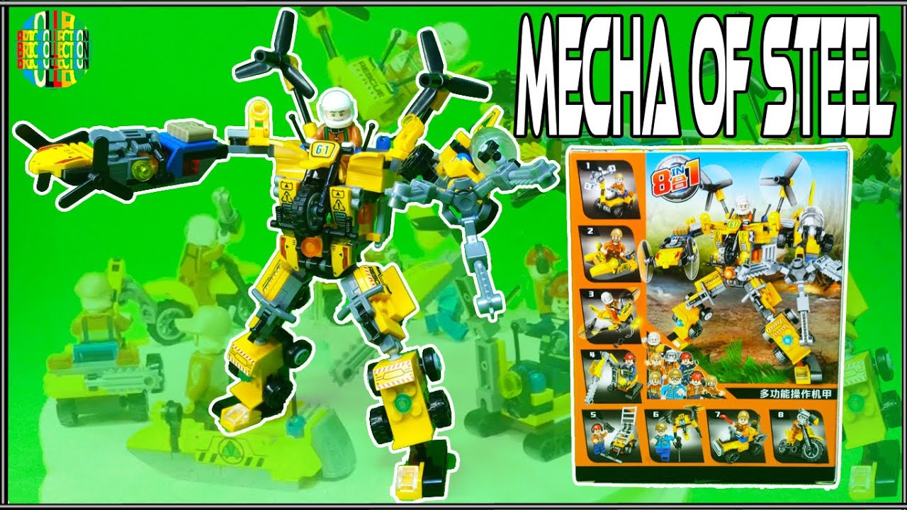 LEGO 8IN1 Mecha of Steel Mech Compatible With LEGO Bricks